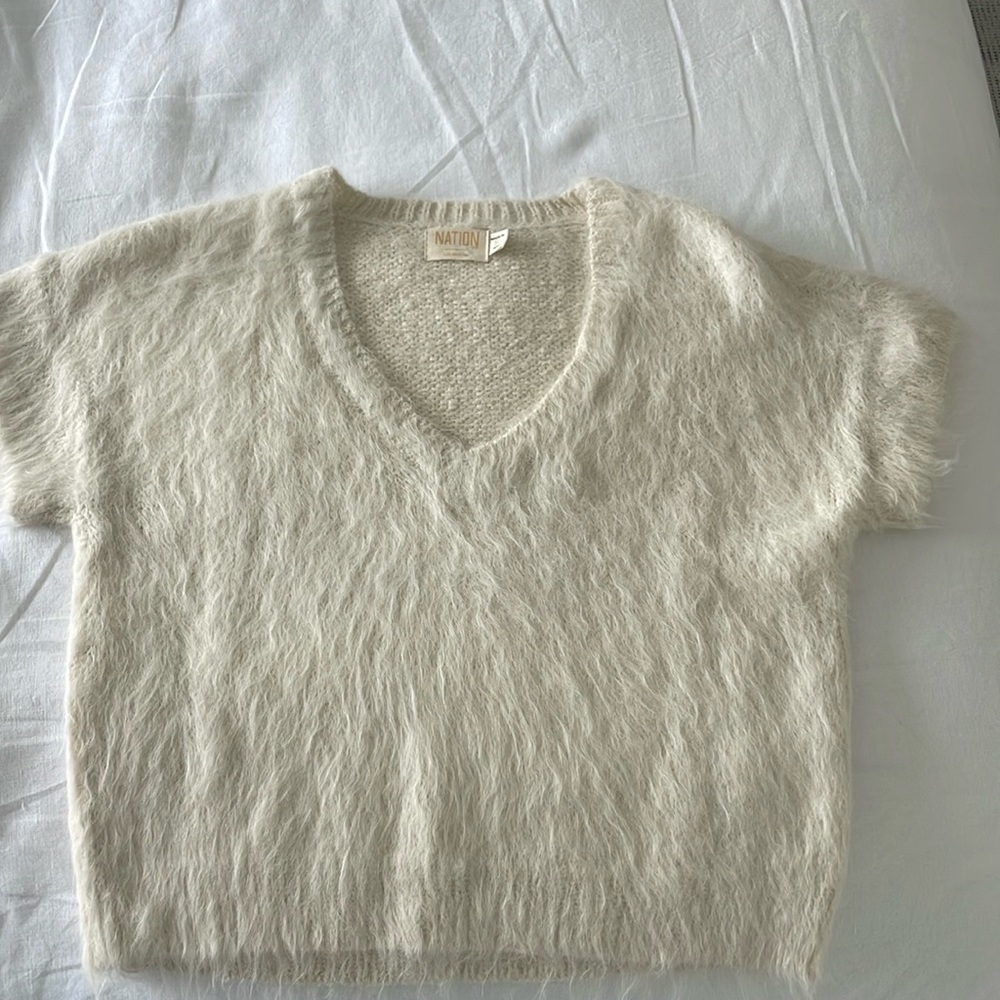 Nation LTD wool short sleeve top